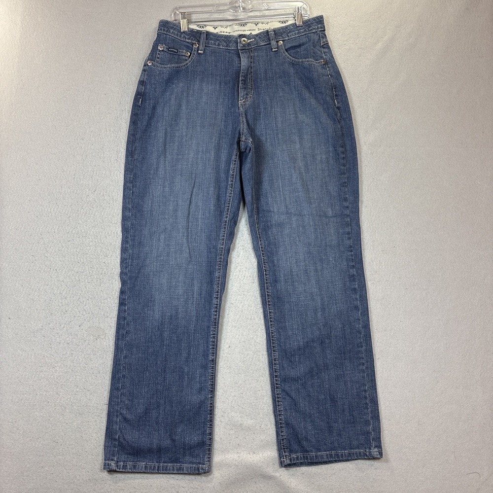 Rider's Women's Size 16 32M No‎ Gap Waistband Stretch Comfort Blue Jeans Pants